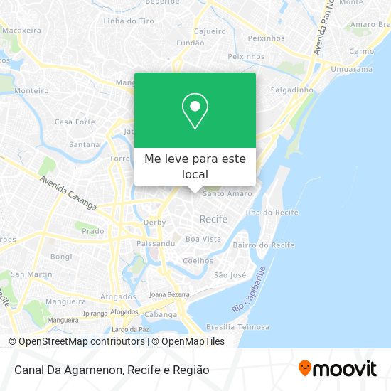 Canal Da Agamenon mapa