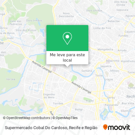 Supermercado Cobal Do Cardoso mapa