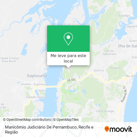 Manicômio Judiciário De Pernambuco mapa
