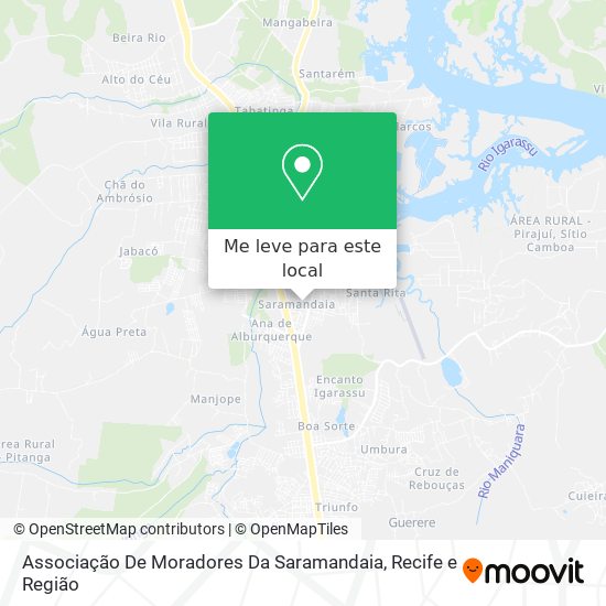 Associação De Moradores Da Saramandaia mapa