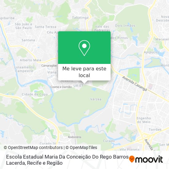 Escola Estadual Maria Da Conceição Do Rego Barros Lacerda mapa