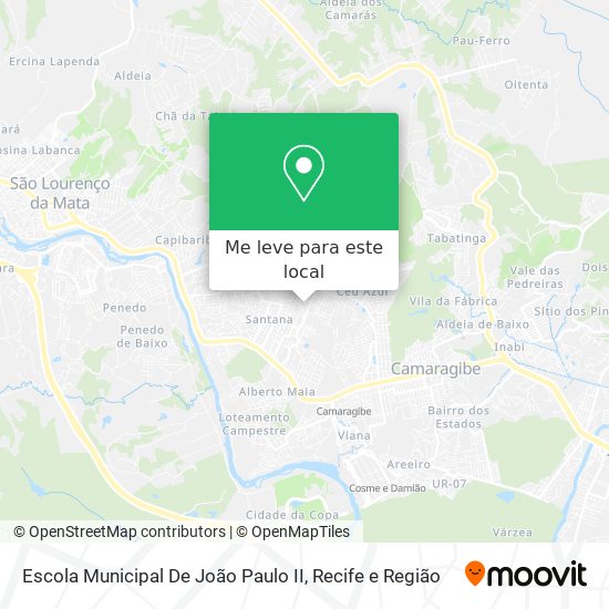 Escola Municipal De João Paulo II mapa