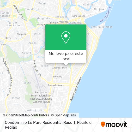 Condomínio Le Parc Residential Resort mapa