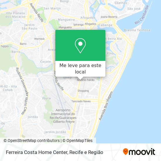 Ferreira Costa Home Center mapa