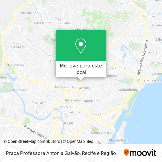 Praça Professora Antonia Galvão mapa