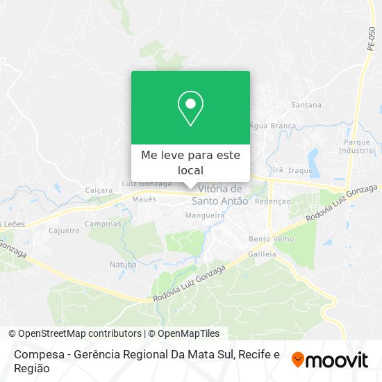 Compesa - Gerência Regional Da Mata Sul mapa