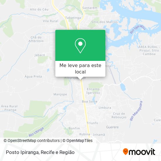 Posto Ipiranga mapa