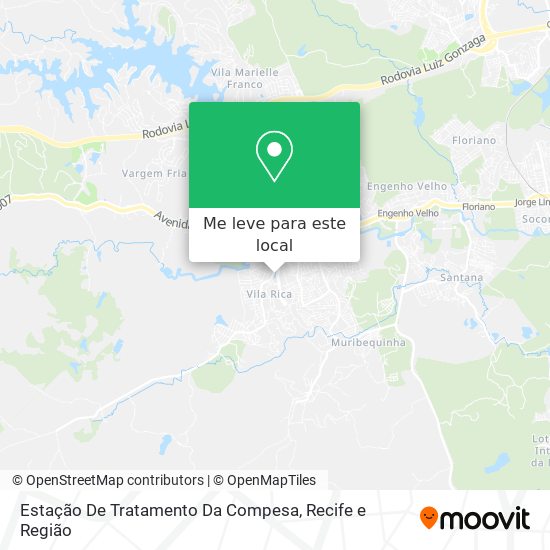 Estação De Tratamento Da Compesa mapa