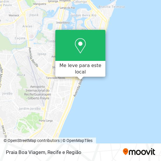Praia Boa Viagem mapa