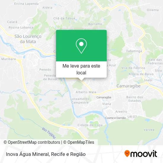 Inova Água Mineral mapa