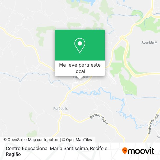 Centro Educacional Maria Santíssima mapa