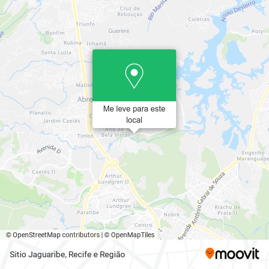 Sitio Jaguaribe mapa