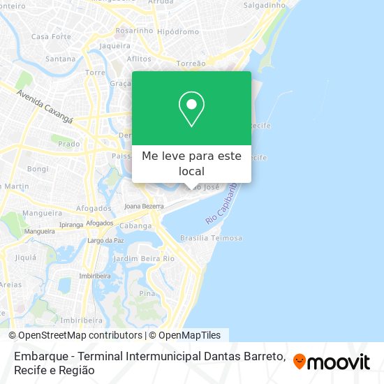 Embarque - Terminal Intermunicipal Dantas Barreto mapa