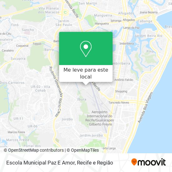 Escola Municipal Paz E Amor mapa
