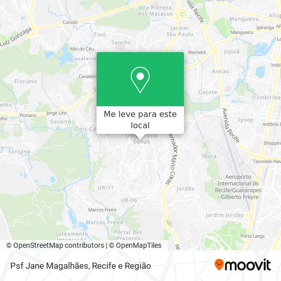 Psf Jane Magalhães mapa