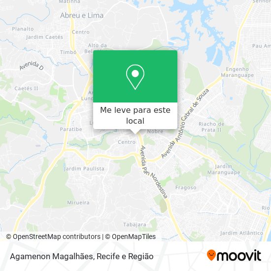 Agamenon Magalhães mapa