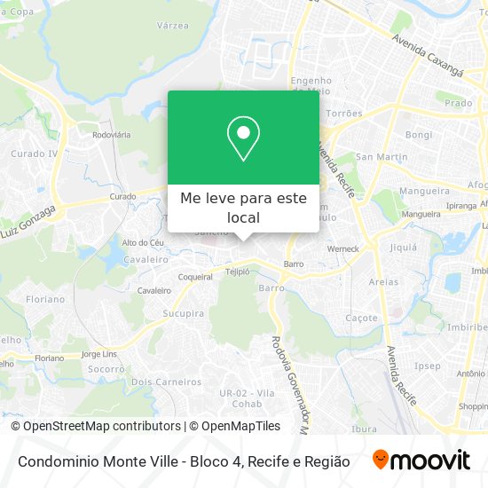 Condominio Monte Ville - Bloco 4 mapa