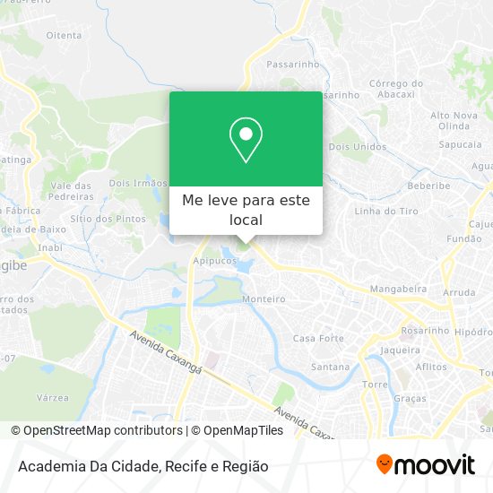 Academia Da Cidade mapa