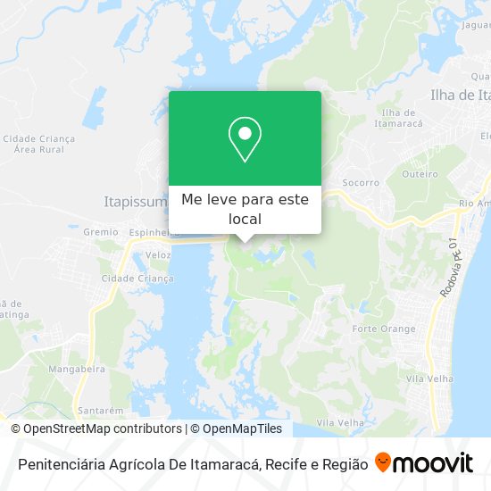 Penitenciária Agrícola De Itamaracá mapa
