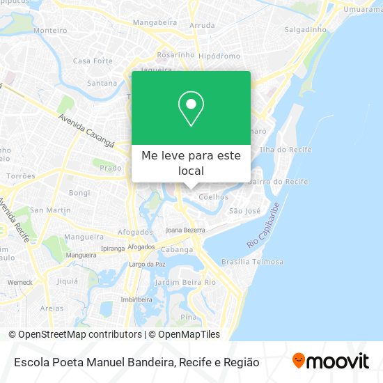 Escola Poeta Manuel Bandeira mapa