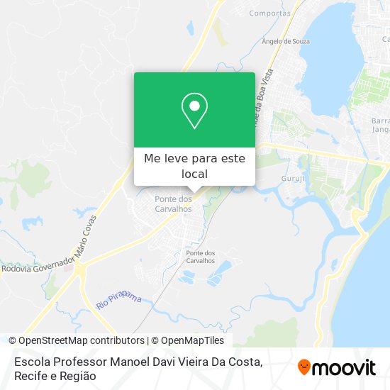Escola Professor Manoel Davi Vieira Da Costa mapa