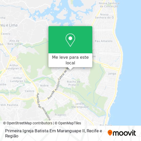 Primeira Igreja Batista Em Maranguape II mapa