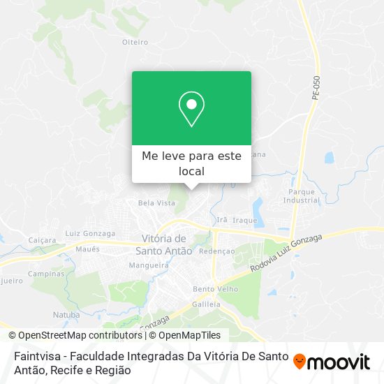 Faintvisa - Faculdade Integradas Da Vitória De Santo Antão mapa