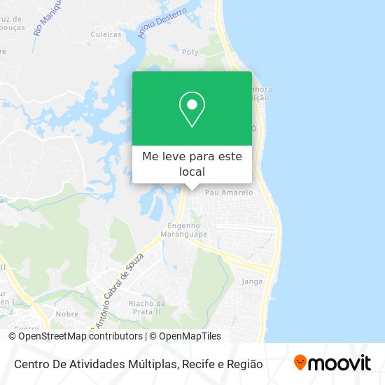 Centro De Atividades Múltiplas mapa