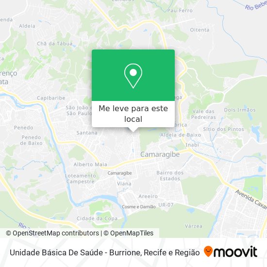 Unidade Básica De Saúde - Burrione mapa