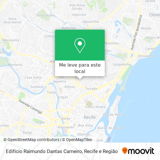 Edifício Raimundo Dantas Carneiro mapa