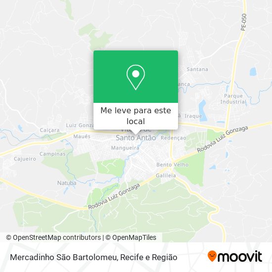 Mercadinho São Bartolomeu mapa