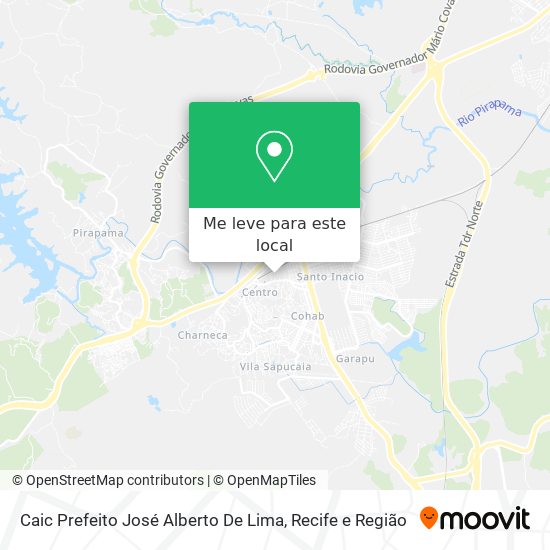 Caic Prefeito José Alberto De Lima mapa