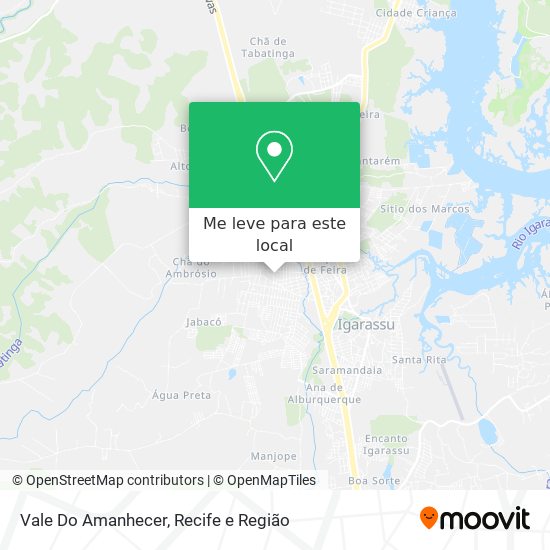 Vale Do Amanhecer mapa