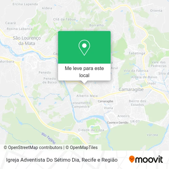 Igreja Adventista Do Sétimo Dia mapa