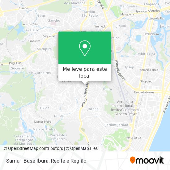 Samu - Base Ibura mapa