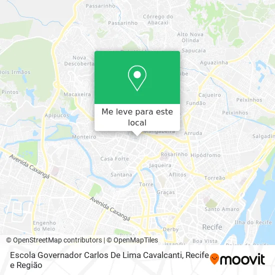 Escola Governador Carlos De Lima Cavalcanti mapa