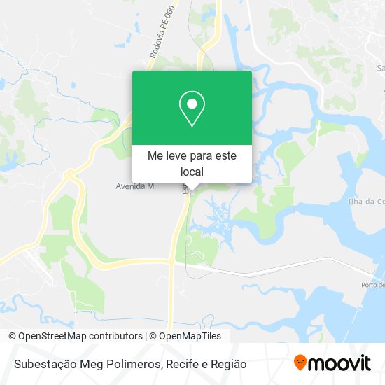 Subestação Meg Polímeros mapa