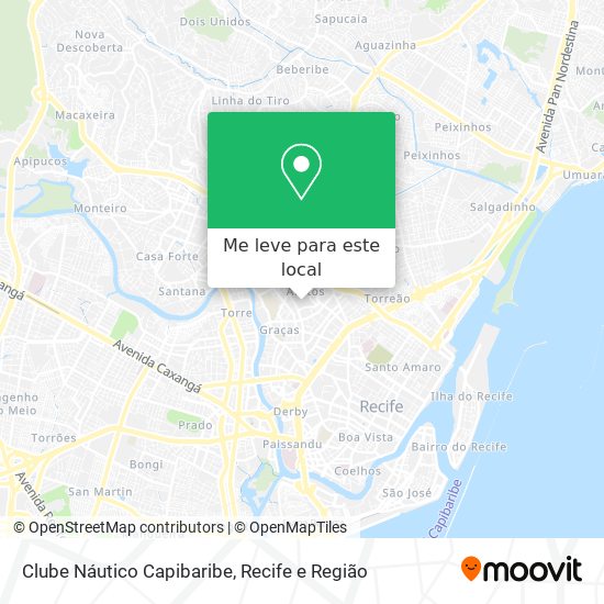 Clube Náutico Capibaribe mapa