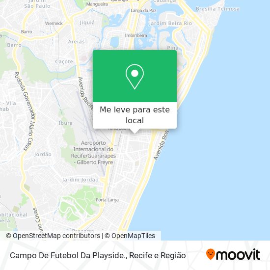 Campo De Futebol Da Playside. mapa