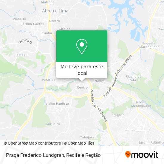 Praça Frederico Lundgren mapa
