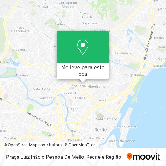 Praça Luiz Inácio Pessoa De Mello mapa