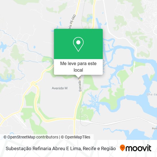 Subestação Refinaria Abreu E Lima mapa