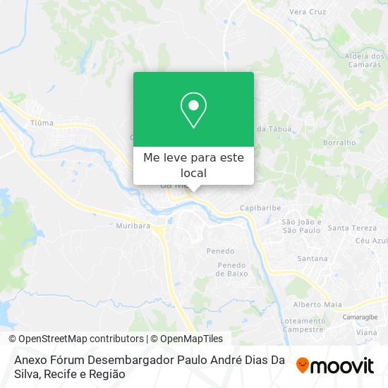 Anexo Fórum Desembargador Paulo André Dias Da Silva mapa