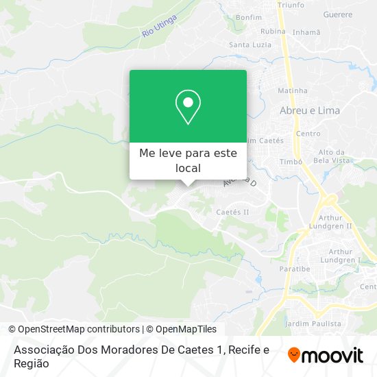 Associação Dos Moradores De Caetes 1 mapa