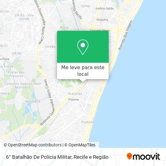 6° Batalhão De Polícia Militar mapa