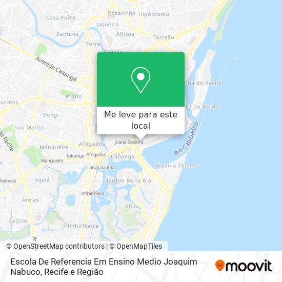 Escola De Referencia Em Ensino Medio Joaquim Nabuco mapa