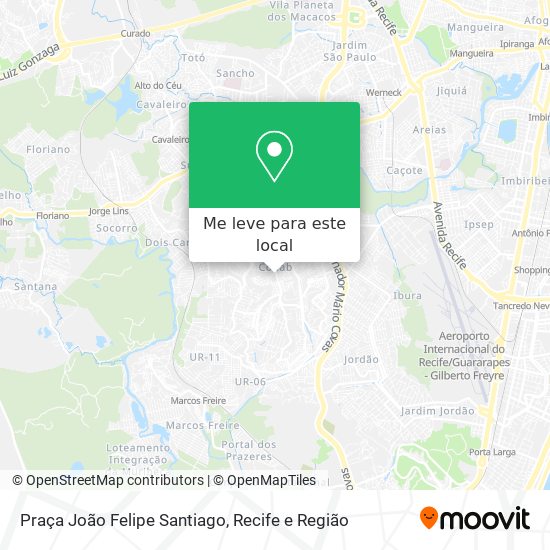 Praça João Felipe Santiago mapa