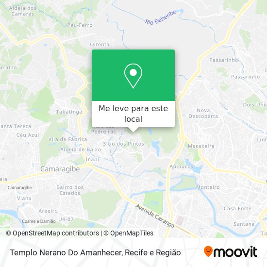 Templo Nerano Do Amanhecer mapa