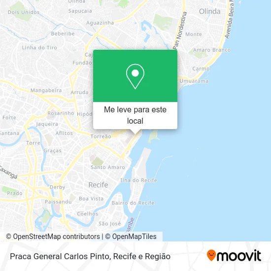 Praca General Carlos Pinto mapa