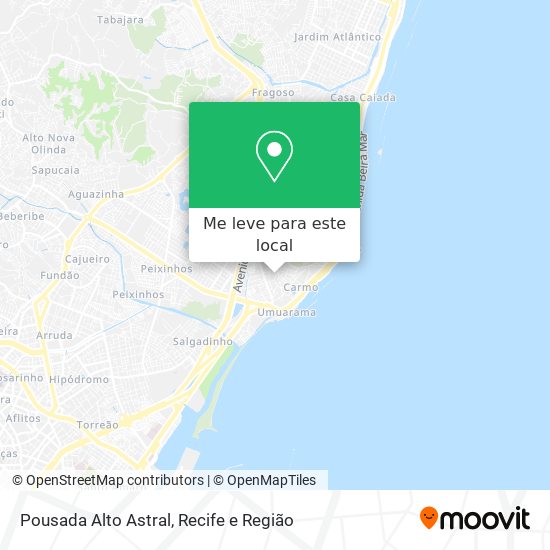 Pousada Alto Astral mapa